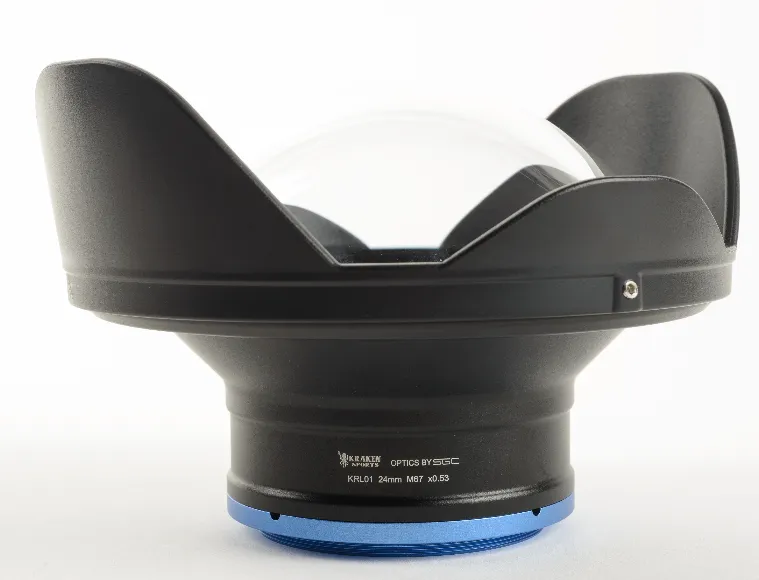 Kraken 67 MM Threaded Wide Angle Lens for Underwater Camera Housing