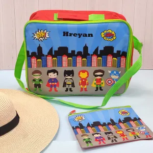 Overnight Bag With Pouch - Superhero